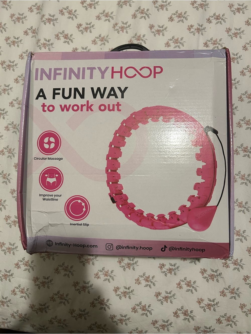 INFINITY Pink Hoop Exercise Ring